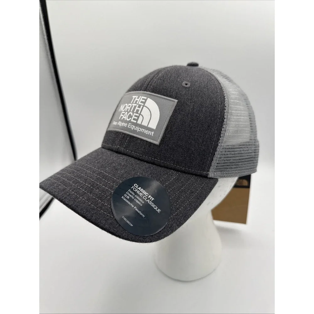 The NORTH FACE Fine Alpine‎ Equipment Gray Mudder Trucker Cap Hat Snap Back